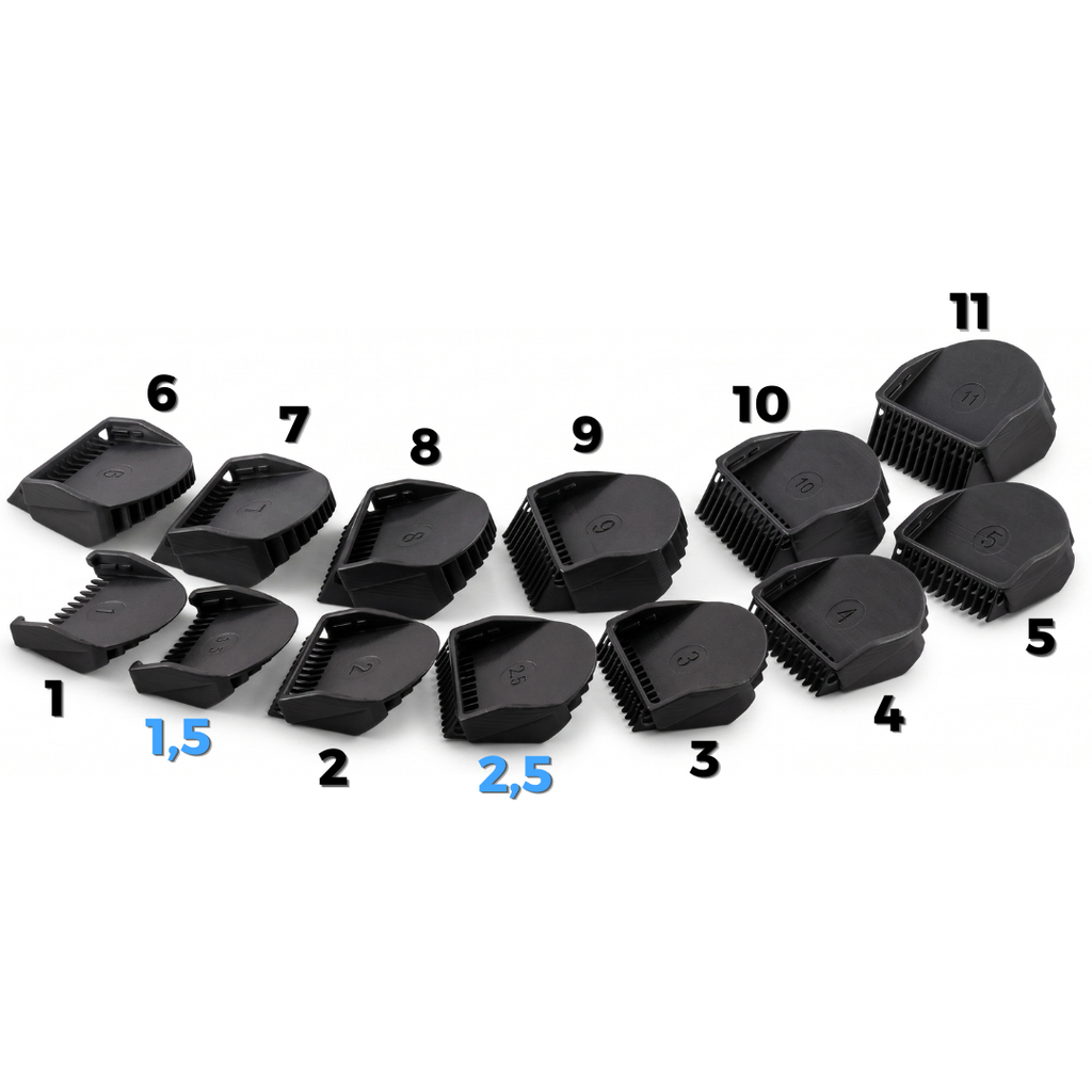 Kammaufsatz 1-11mm für Braun Multigroom MGK3 MGK5 MGK7 BT Typ 5513 5544 17 Zähne