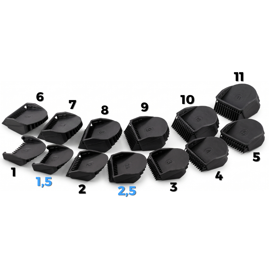Kammaufsatz 1-11mm für Braun Multigroom MGK3 MGK5 MGK7 BT Typ 5513 5544 17 Zähne