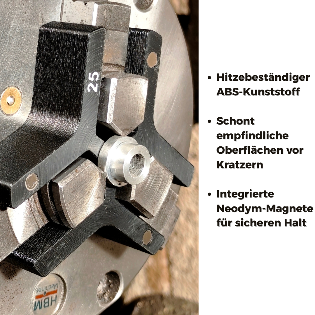 Magnetischer Drehbank Anschlag Set für Drehfutter